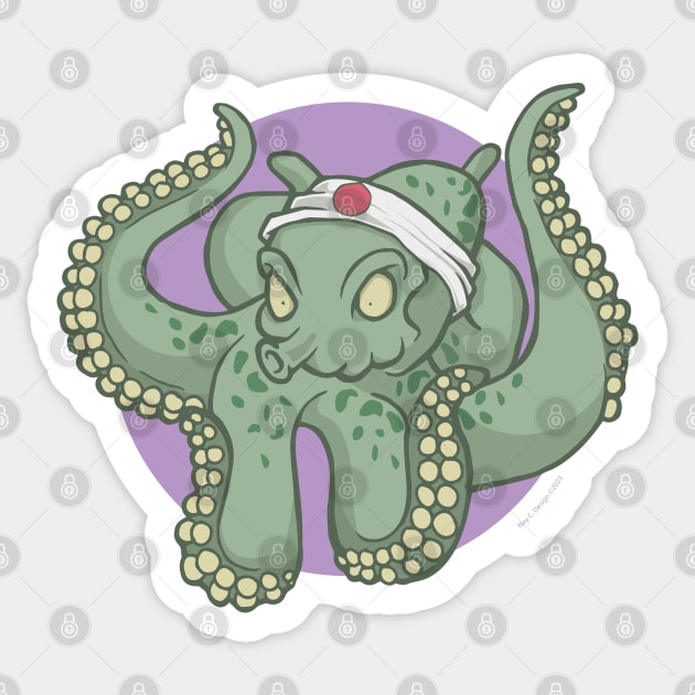 KARATE_OCTO Sticker by Neyc Design